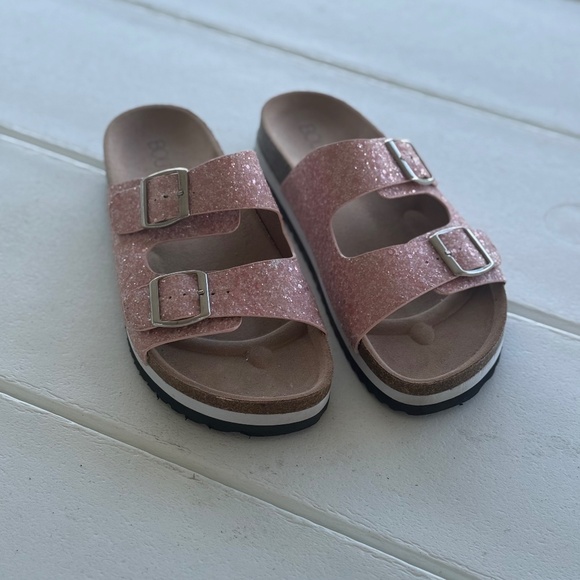 Corkys Sandles Pink Sparkle Size 9 - Picture 1 of 3